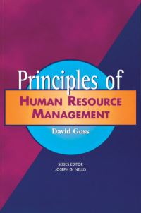 Book Cover for Principles of Human Resource Management by David Goss