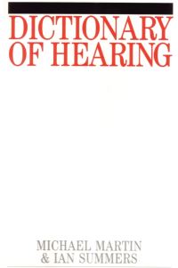 Book Cover for Dictionary of Hearing by Michael Martin, Ian R Summers