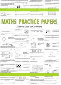Book Cover for Maths Practice Papers for Senior School Entry. Answers and Explanations by Peter Robson