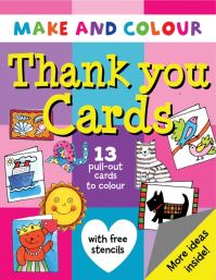 Book Cover for Make and Colour Thank You Cards by Clare Beaton