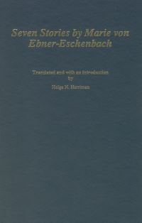 Book Cover for Seven Stories by Marie Von Ebner-Eschenbach by Professor Helga H. Harriman