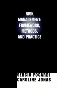 Book Cover for Risk Management by Sergio M Focardi, Caroline Jonas