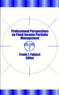 Book Cover for Professional Perspectives on Fixed Income Portfolio Management. Vol. 2 by Frank J Fabozzi