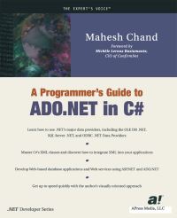 Book Cover for A Programmer's Guide to ADO.NET in C# by Mahesh Chand