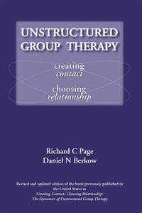 Book Cover for Unstructured Group Therapy by Richard C Page, Daniel N Berkow