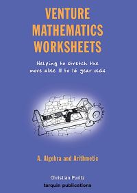 Book Cover for Venture Mathematics Worksheets: Bk. A: Algebra and Arithmetic by Christian Puritz