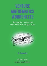 Book Cover for Venture Mathematics Worksheets: Bk. G: Geometry by Christian Puritz