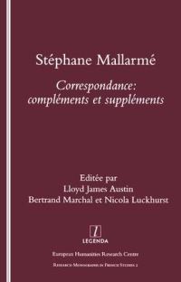 Book Cover for Correspondance by Stéphane Mallarmé, Lloyd Austin, Bertrand Marchal, University of Oxford, Society for French Studies