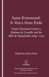 Book Cover for Saint-Evremond by Denys C Potts, Society for French Studies