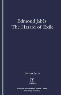 Book Cover for Edmond Jabès by Steven Jaron