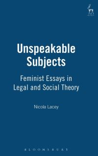 Book Cover for Unspeakable Subjects by Nicola Lacey