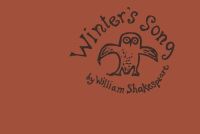 Book Cover for Winter's Song from Love's Labour's Lost by William Shakespeare