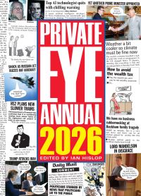Book Cover for Private Eye Annual 2026 by Ian Hislop