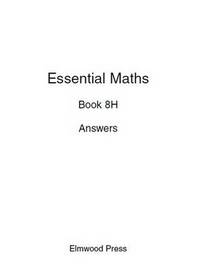 Book Cover for Essential Maths 8H Answers by 