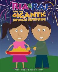 Book Cover for Ria & Raj and the Gigantic Diwali Surprise by Kiran Lyall