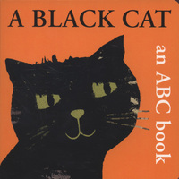 Book Cover for A Black Cat by Britta Teckentrup, Bernette G Ford