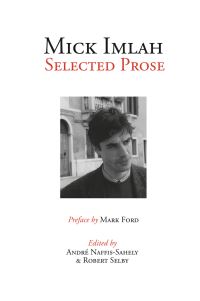 Book Cover for Selected Prose by Mick Imlah