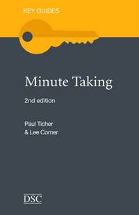 Book Cover for Minute Taking by Lee Comer, Paul Ticher, Directory of Social Change Organization