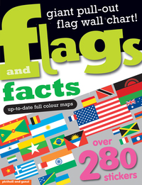 Book Cover for Flags and Facts Sticker Book by Chez Picthall