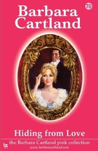 Book Cover for Hiding from Love by Barbara Cartland