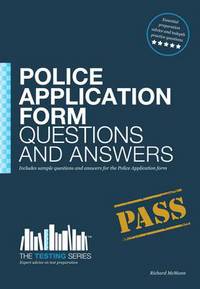 Book Cover for Police Officer Application Form by Richard McMunn