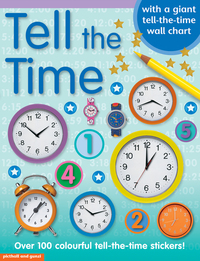 Book Cover for Tell The Time Sticker Book by Chez Picthall