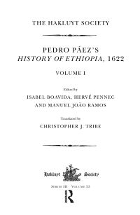 Book Cover for Pedro Páez's History of Ethiopia, 1622 by Pedro Paez, Isabel Boavida, Hervé Pennec, Manuel João Ramos, Christopher J Tribe, Hakluyt Society