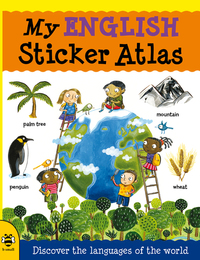 Book Cover for My English Sticker Atlas by Catherine Bruzzone