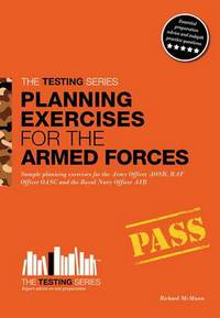 Book Cover for Planning Exercises for the Army Officer, RAF Officer and Royal Navy Officer Selection Process by Richard McMunn