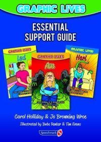 Book Cover for Graphic Lives. The Essential Support Guide by Carol Holliday, Jo BrowningWroe