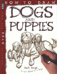 Book Cover for How to Draw Dogs and Puppies by Mark Bergin