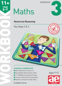 Book Cover for 11+ Maths Year 57 Workbook 3 by Dr Stephen C Curran
