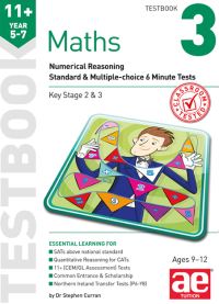 Book Cover for 11+ Maths Year 57 Testbook 3 by Dr Stephen C Curran