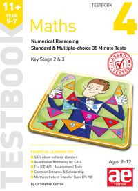 Book Cover for 11+ Maths Year 57 Testbook 4 by Dr Stephen C Curran