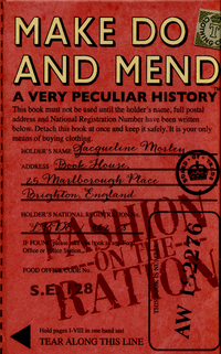 Book Cover for Make Do and Mend by Jacqueline Morley, David Salariya