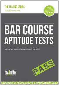 Book Cover for Bar Course Aptitude Tests by Richard McMunn