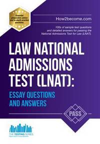 Book Cover for Law National Admissions Test (LNAT) by How2Become