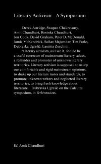 Book Cover for Literary Activism by Amit Chaudhuri