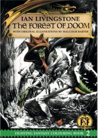 Book Cover for The Forest of Doom Colouring Book by Sir Ian Livingstone, Iain McCaig