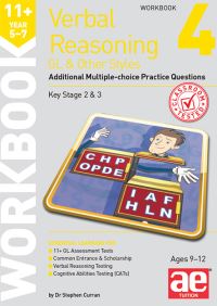 Book Cover for 11+ Verbal Reasoning Year 57 GL & Other Styles Workbook 4 by Dr Stephen C Curran