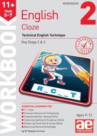 Book Cover for 11+ English Year 5-7 Cloze Workbook 2 by Dr Stephen C Curran, Warren J Vokes
