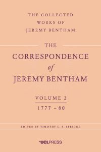 Book Cover for The Correspondence of Jeremy Bentham. Volume 2 1777 to 1780 by Jeremy Bentham