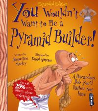 Book Cover for You Wouldn't Want to Be a Pyramid Builder! by Jacqueline Morley, David Salariya