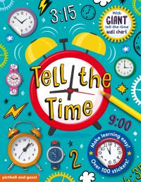 Book Cover for Tell The Time Sticker Book by Chez Picthall