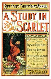 Book Cover for A Study in Scarlet by Arthur Conan Doyle, Beeton, R André, C J Hamilton