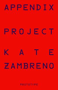 Book Cover for Appendix Project by Kate Zambreno