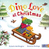 Book Cover for Dino Love at Christmas by Michelle Worthington