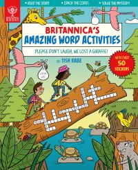 Book Cover for Please Don't Laugh, We Lost a Giraffe! [Britannica's Amazing Word Activities] by Tish Rabe