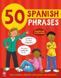 Book Cover for 50 Spanish Phrases by Catherine Bruzzone, Susan Martineau