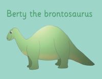 Book Cover for Berty the Brontosaurus by R PriceMohr